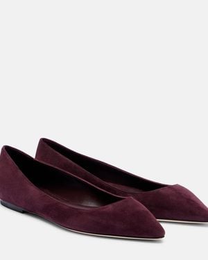 Jimmy Choo Romy Suede Ballet Flats - Purple