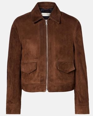 Nour Hammour Vanves Suede Jacket - Brown