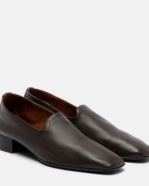 Herbert Levine Soft Touch 30 Leather Loafers - Brown