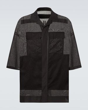 Rick Owens Magnum Tommy Cotton Shirt - Black