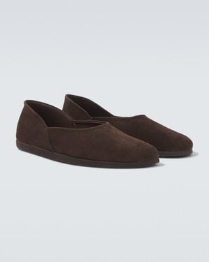 STÒFFA Zapatos Slip-On De Ante - Marrón