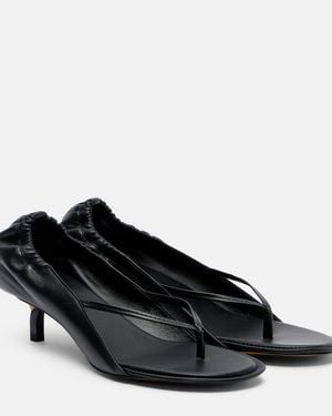 Jacquemus Sandalen Aus Leder - Schwarz
