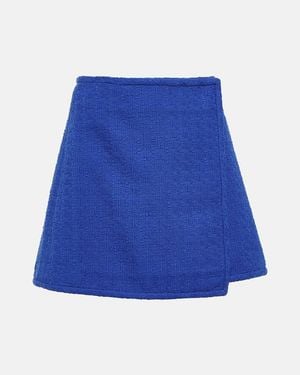 Proenza Schouler Label Cotton Wrap Skirt - Blue