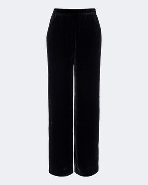 FRAME Gerade Hose Plaza Aus Samt - Schwarz