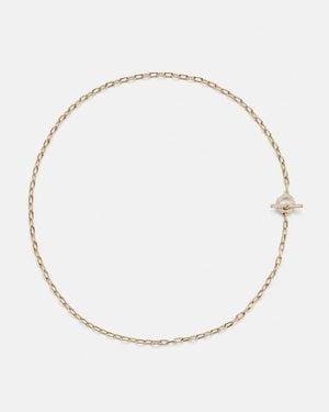David Yurman Dy Madison 18Kt Chain Necklace With Diamonds - Metallic