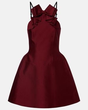 ShuShu/Tong Bow-Detail Minidress - Red