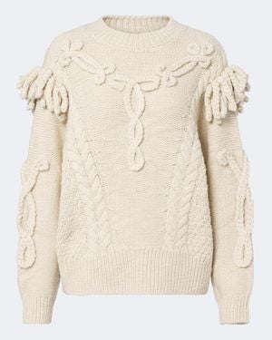 Isabel Marant Pullover Katria Aus Einem Wollgemisch - Natur