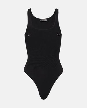 Mugler Body Pierced Aus Baumwolle - Schwarz