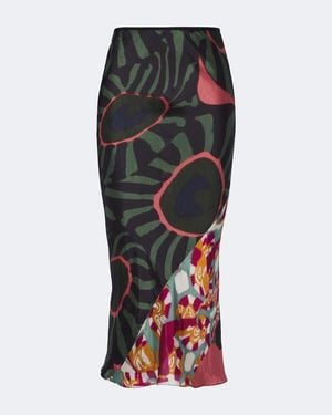 Dries Van Noten Printed Midi Skirt - Black