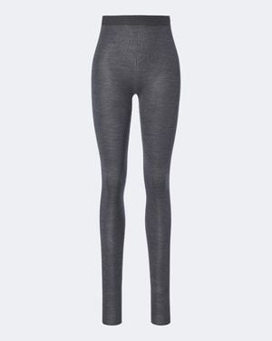 Bottega Veneta Wool Leggings - Grey