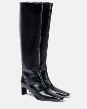 KHAITE Ona 55 Leather Knee-High Boots - Black