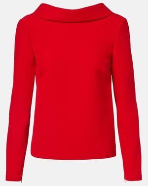 Roland Mouret Top Aus Crepe - Rot