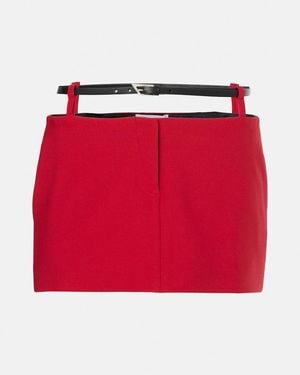 The Attico Miniskirt - Red