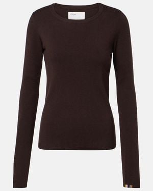 Extreme Cashmere N°392 Eel Cotton And Cashmere Top - Brown