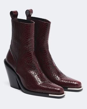 Rabanne Cowboyboots Aus Leder - Braun
