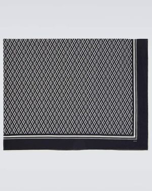 Tom Ford Pareo De Algodon Estampado - Negro