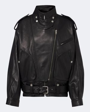 Isabel Marant Farza Leather Jacket - Black