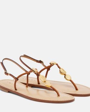 Amanu Nairobi Leather Sandals - Brown