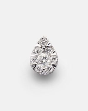 PERSÉE Piercing 18Kt Single Earring With Diamonds - White