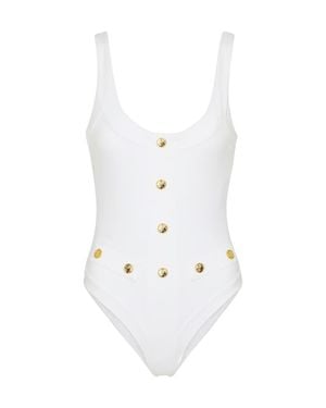 Caroline Constas Costume Intero Sailor - Bianco