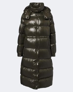 Moncler Abrigo De Plumas Cavettaz Con Capucha - Negro