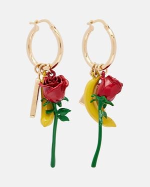 Prada Ohrringe Aus Emaille - Rot