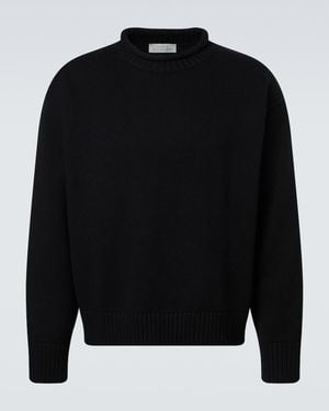 Studio Nicholson Pullover Aus Wolle Und Baumwolle - Schwarz