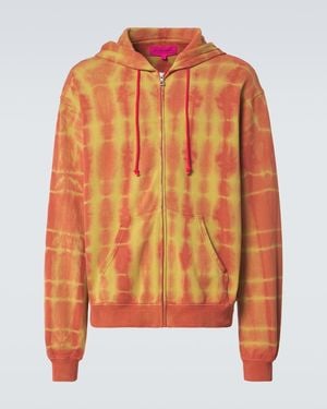 The Elder Statesman Kapuzenjacke Daily Zuzu Dye Aus Baumwolle Und Kaschmir - Orange
