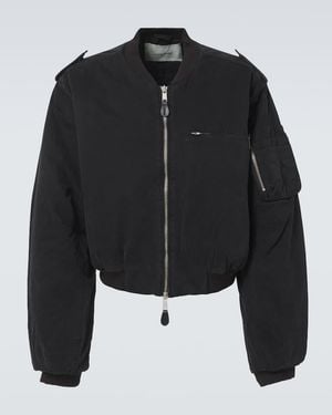 Entire studios A4 Cotton Bomber Jacket - Black