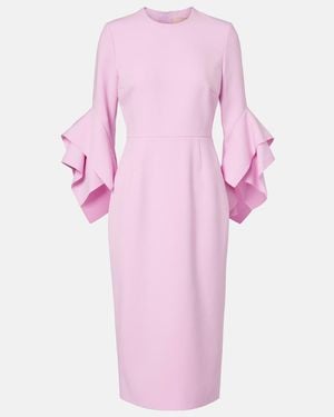 ROKSANDA Ruffled Midi Dress - Pink