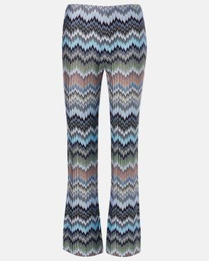 Missoni Zigzag Straight Pants - Blue
