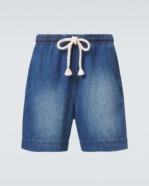 Commas Denim Shorts - Blue