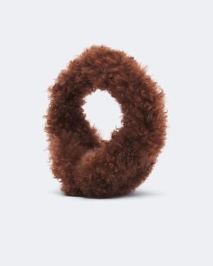 Yves Salomon Shearling Earmuffs - Brown