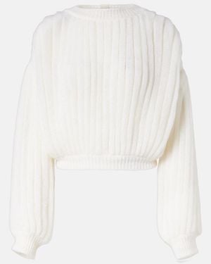 Loewe Pullover Aus Einem Mohairgemisch - Weiß