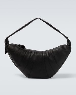 Lemaire Crossbody Bag Croissant Large Aus Leder - Schwarz