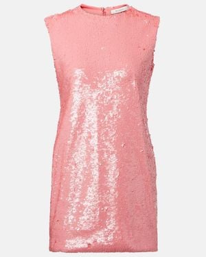 JW Anderson Sequined Cotton Cocktail Dress - Pink
