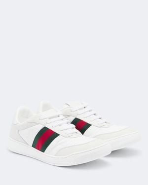 Gucci Sneakers Screener Web Stripe - Weiß