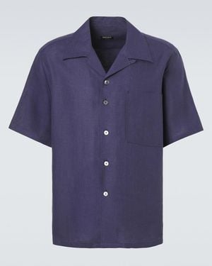 ZEGNA Linen Shirt - Blue