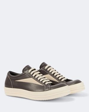 Rick Owens Vintage Leather Trainers - White