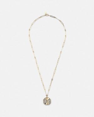 SHAY Radiant Octagon 18Kt Pendant Necklace With Diamonds - White
