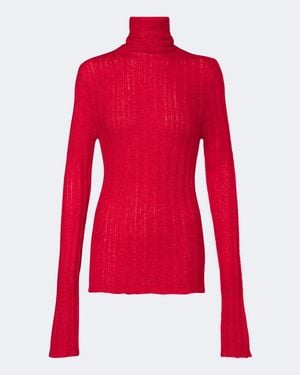 Lisa Yang Emiliana Cashmere And Silk Turtleneck Sweater - Red