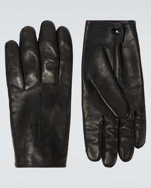 Tom Ford Leather Gloves - Black
