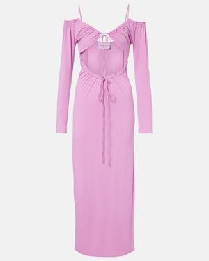 The Attico Cutout Maxi Dress - Pink