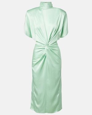 Stella McCartney Satin Midi Dress - Green