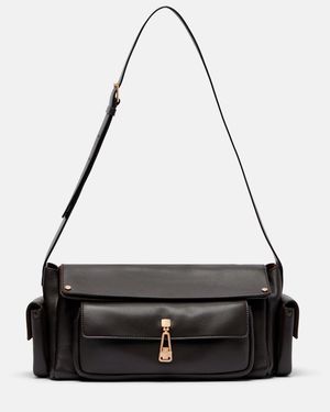 Gabriela Hearst Jebb Small Leather Shoulder Bag - Black