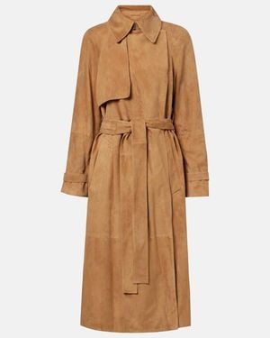 Proenza Schouler Ramona Suede Trench Coat - Brown