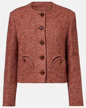 Blazé Milano Jacke Shamo Aus Tweed - Braun