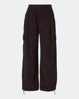 Brunello Cucinelli Corduroy Wide-Leg Trousers - Black