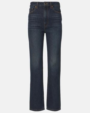 KHAITE Abigail High-Rise Straight Jeans - Blue
