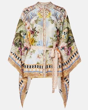 CAMILLA Verzierte Bluse Aus Seide - Mettallic